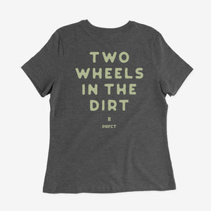 Women's Two Wheels In The Dirt Relaxed CVC Tee